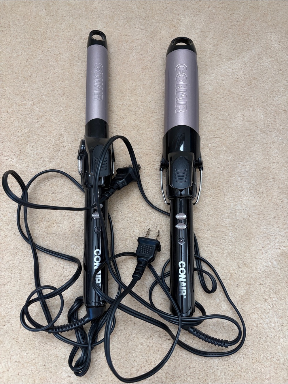 Conair Silver and Black Curling Iron - Women Hair Tool